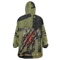 761st Tank Battalion Original Black Panthers Kid Wearable Blanket Hoodie Come Out Fighting - Sherman Tank Military - Distressed Scratch