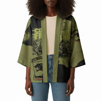 761st Tank Battalion Original Black Panthers Kimono Come Out Fighting - Sherman Tank Military - Distressed Scratch