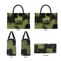 761st Tank Battalion Original Black Panthers Leather Bag Come Out Fighting - Sherman Tank Military - Distressed Scratch