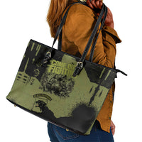 761st Tank Battalion Original Black Panthers Leather Tote Bag Come Out Fighting - Sherman Tank Military - Distressed Scratch