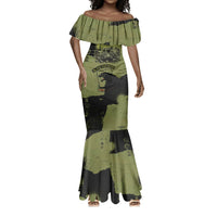 761st Tank Battalion Original Black Panthers Mermaid Dress Come Out Fighting - Sherman Tank Military - Distressed Scratch