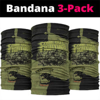 761st Tank Battalion Original Black Panthers Neck Gaiter Come Out Fighting - Sherman Tank Military - Distressed Scratch