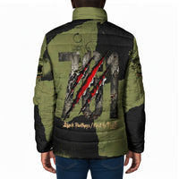 761st Tank Battalion Original Black Panthers Padded Jacket Come Out Fighting - Sherman Tank Military - Distressed Scratch