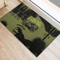 761st Tank Battalion Original Black Panthers Rubber Doormat Come Out Fighting - Sherman Tank Military - Distressed Scratch