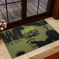 761st Tank Battalion Original Black Panthers Rubber Doormat Come Out Fighting - Sherman Tank Military - Distressed Scratch