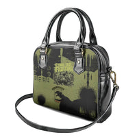 761st Tank Battalion Original Black Panthers Shoulder Handbag Come Out Fighting - Sherman Tank Military - Distressed Scratch