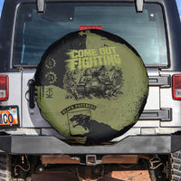 761st Tank Battalion Original Black Panthers Spare Tire Cover Come Out Fighting - Sherman Tank Military - Distressed Scratch