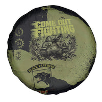 761st Tank Battalion Original Black Panthers Spare Tire Cover Come Out Fighting - Sherman Tank Military - Distressed Scratch