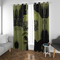 761st Tank Battalion Original Black Panthers Window Curtain Come Out Fighting - Sherman Tank Military - Distressed Scratch