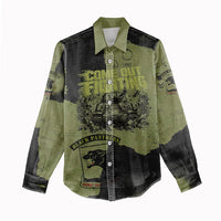 761st Tank Battalion Original Black Panthers Women Casual Shirt Come Out Fighting - Sherman Tank Military - Distressed Scratch