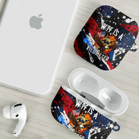 4th Of July WTF Is A Kilometer Patriotic Eagle AirPods Case American Flag George Washington