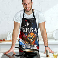 4th Of July WTF Is A Kilometer Patriotic Eagle Apron American Flag George Washington