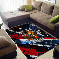4th Of July WTF Is A Kilometer Patriotic Eagle Area Rug American Flag George Washington