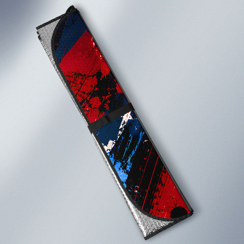 4th Of July WTF Is A Kilometer Patriotic Eagle Auto Sun Shade American Flag George Washington