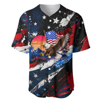 4th Of July WTF Is A Kilometer Patriotic Eagle Baseball Jersey American Flag George Washington