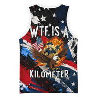 4th Of July WTF Is A Kilometer Patriotic Eagle Basketball Jersey American Flag George Washington