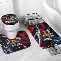 4th Of July WTF Is A Kilometer Patriotic Eagle Bathroom Set American Flag George Washington