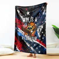 4th Of July WTF Is A Kilometer Patriotic Eagle Blanket American Flag George Washington