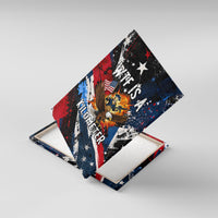 4th Of July WTF Is A Kilometer Patriotic Eagle Canvas Wall Art American Flag George Washington