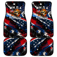 4th Of July WTF Is A Kilometer Patriotic Eagle Car Mats American Flag George Washington