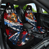 4th Of July WTF Is A Kilometer Patriotic Eagle Car Seat Cover American Flag George Washington