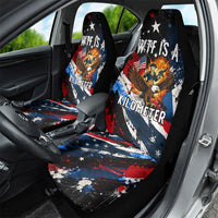 4th Of July WTF Is A Kilometer Patriotic Eagle Car Seat Cover American Flag George Washington
