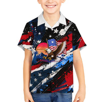 4th Of July WTF Is A Kilometer Patriotic Eagle Kid Hawaiian Shirt American Flag George Washington