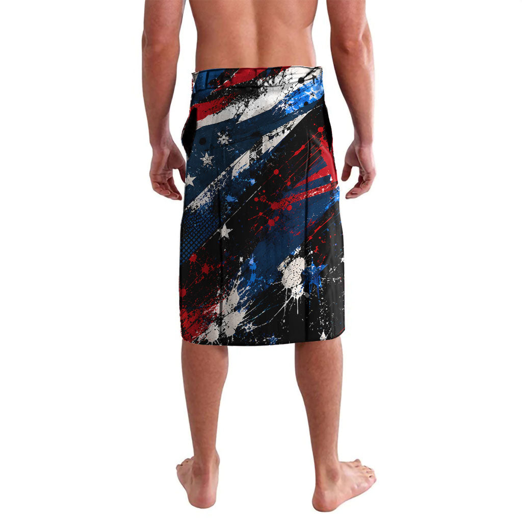 4th Of July WTF Is A Kilometer Patriotic Eagle Lavalava American Flag George Washington