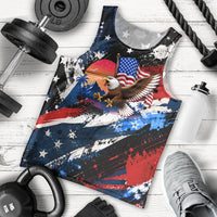 4th Of July WTF Is A Kilometer Patriotic Eagle Men Tank Top American Flag George Washington