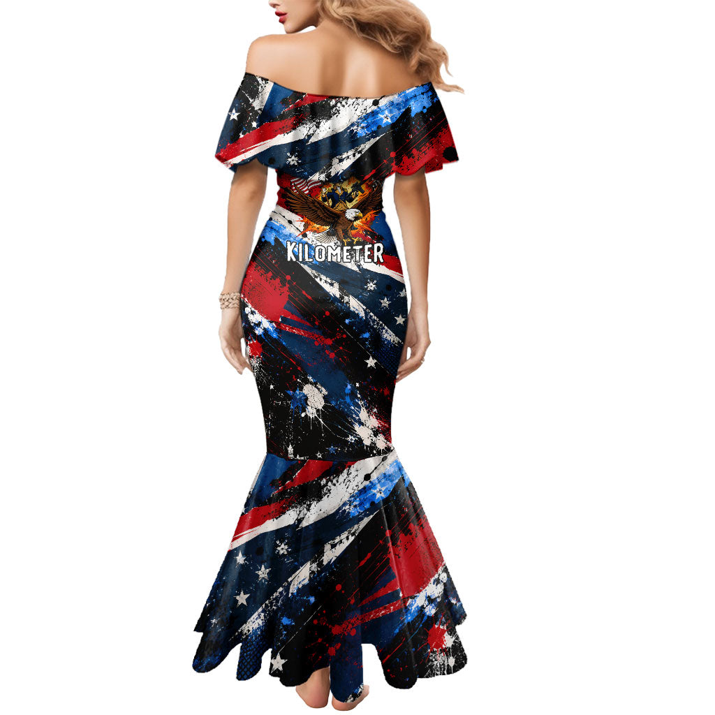 4th Of July WTF Is A Kilometer Patriotic Eagle Mermaid Dress American Flag George Washington