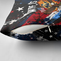 4th Of July WTF Is A Kilometer Patriotic Eagle Pillow Cover American Flag George Washington