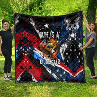 4th Of July WTF Is A Kilometer Patriotic Eagle Quilt American Flag George Washington