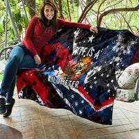 4th Of July WTF Is A Kilometer Patriotic Eagle Quilt American Flag George Washington