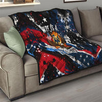 4th Of July WTF Is A Kilometer Patriotic Eagle Quilt American Flag George Washington