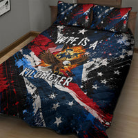 4th Of July WTF Is A Kilometer Patriotic Eagle Quilt Bed Set American Flag George Washington