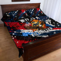 4th Of July WTF Is A Kilometer Patriotic Eagle Quilt Bed Set American Flag George Washington