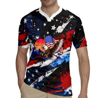 4th Of July WTF Is A Kilometer Patriotic Eagle Rugby Jersey American Flag George Washington