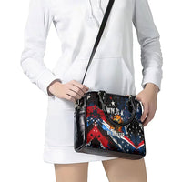 4th Of July WTF Is A Kilometer Patriotic Eagle Shoulder Handbag American Flag George Washington