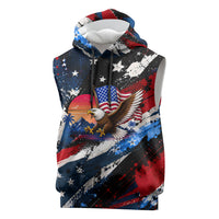 4th Of July WTF Is A Kilometer Patriotic Eagle Sleeveless Hoodie American Flag George Washington