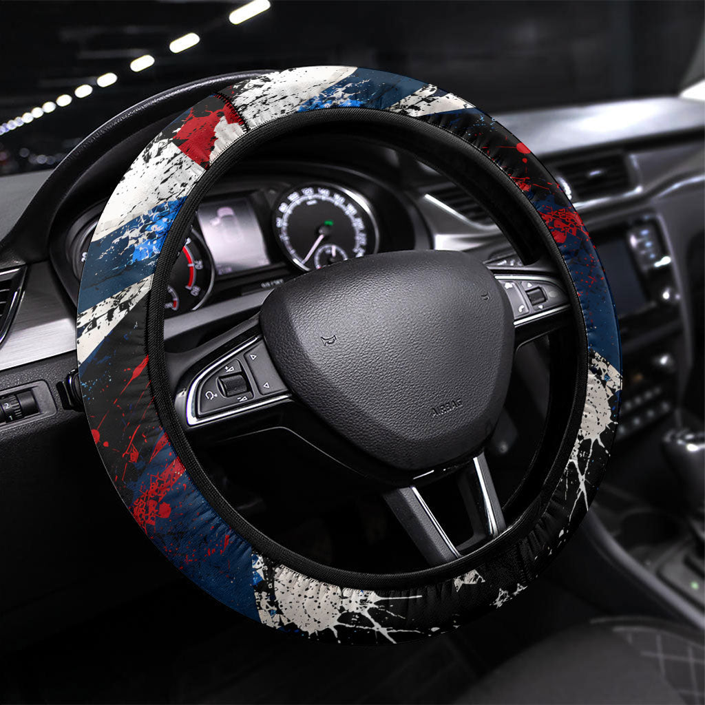 4th Of July WTF Is A Kilometer Patriotic Eagle Steering Wheel Cover American Flag George Washington