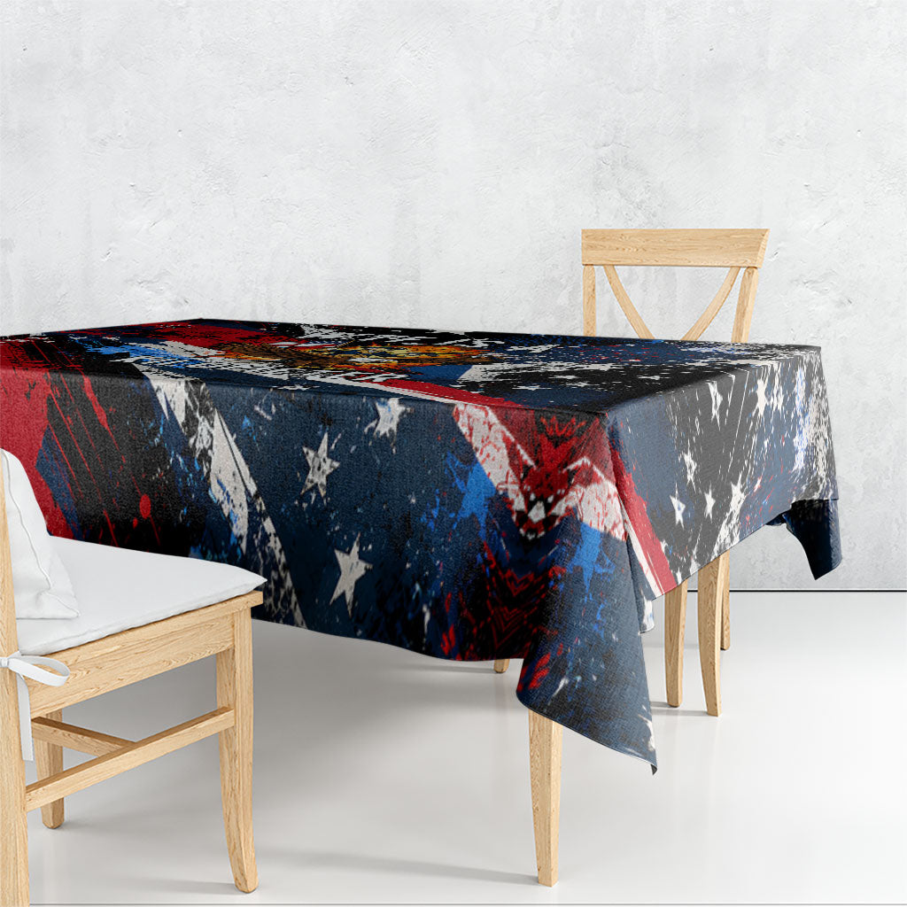 4th Of July WTF Is A Kilometer Patriotic Eagle Tablecloth American Flag George Washington