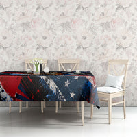4th Of July WTF Is A Kilometer Patriotic Eagle Tablecloth American Flag George Washington