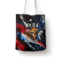 4th Of July WTF Is A Kilometer Patriotic Eagle Tote Bag American Flag George Washington