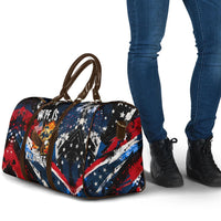 4th Of July WTF Is A Kilometer Patriotic Eagle Travel Bag American Flag George Washington