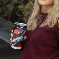 4th Of July WTF Is A Kilometer Patriotic Eagle Tumbler Cup American Flag George Washington