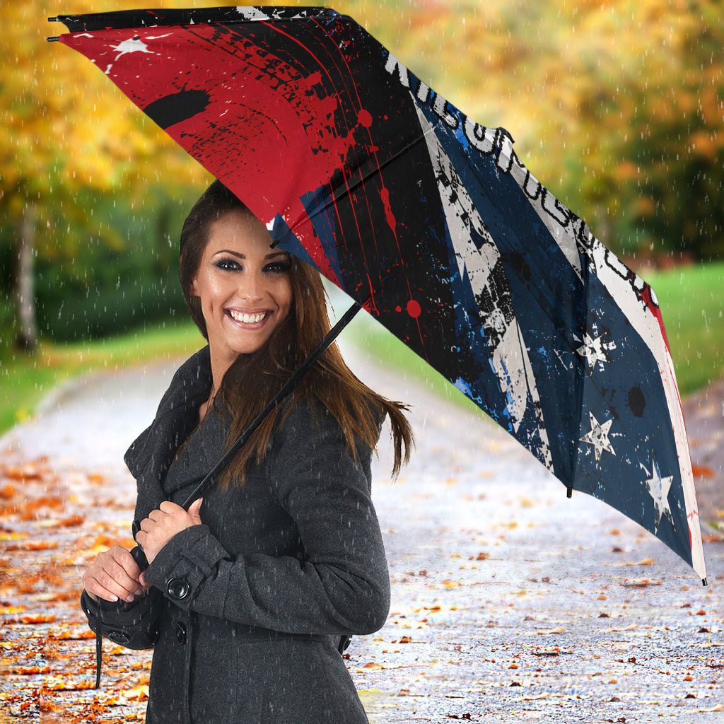 4th Of July WTF Is A Kilometer Patriotic Eagle Umbrella American Flag George Washington