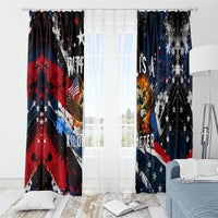 4th Of July WTF Is A Kilometer Patriotic Eagle Window Curtain American Flag George Washington