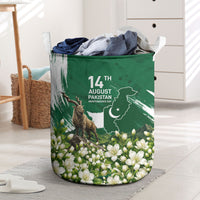 Pakistan Independence Day August 14 Laundry Basket Patriotic Markhor Heritage Landmarks And Jasmine