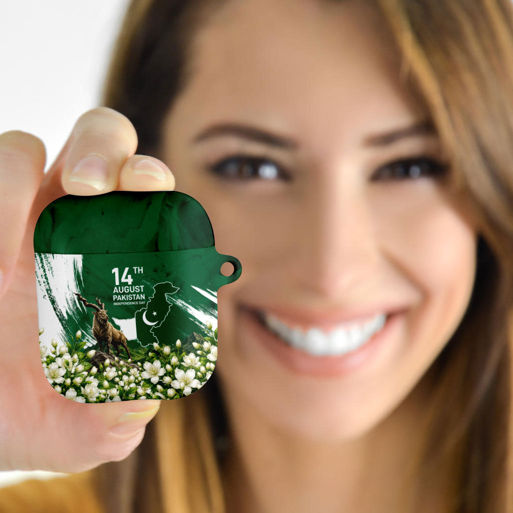Pakistan Independence Day August 14 AirPods Case Patriotic Markhor Heritage Landmarks And Jasmine