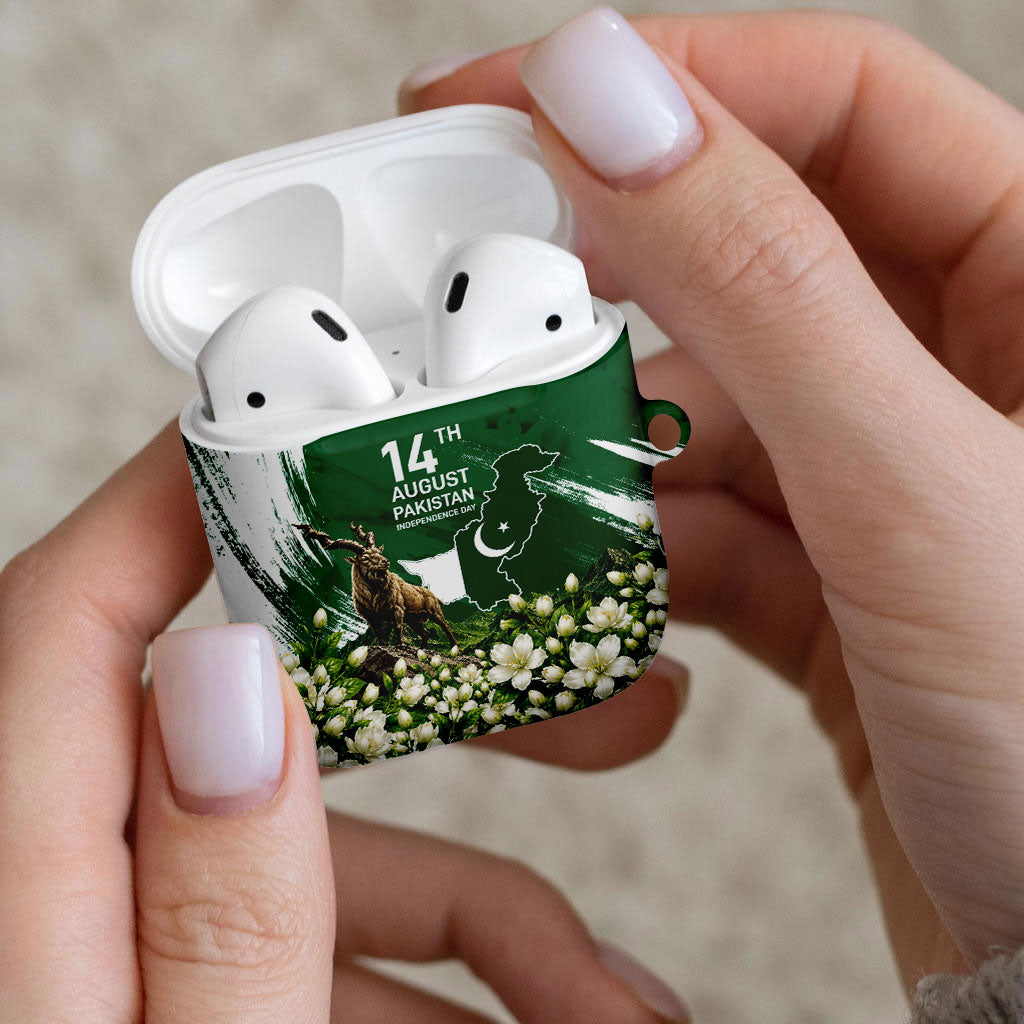 Pakistan Independence Day August 14 AirPods Case Patriotic Markhor Heritage Landmarks And Jasmine